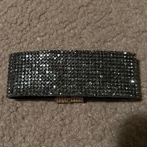 Black Rhinestone Magnetic Clasp Bracelet